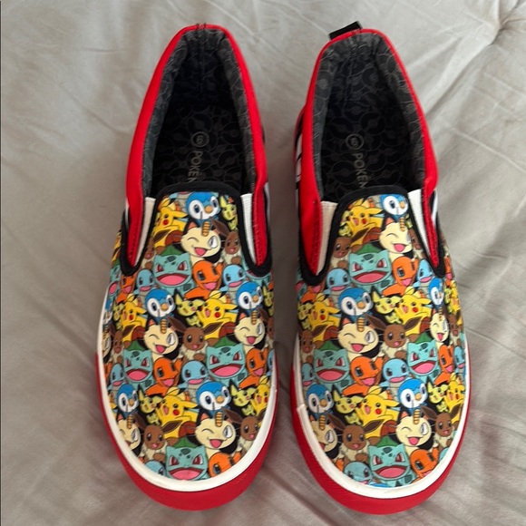 Pokemon Other - Pokemon Kids GROUNDUP Slip-On Shoes - Red and Multicolor big kids 6